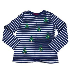 Boden Festive Breton T-Shirt size 9-10 years Holiday